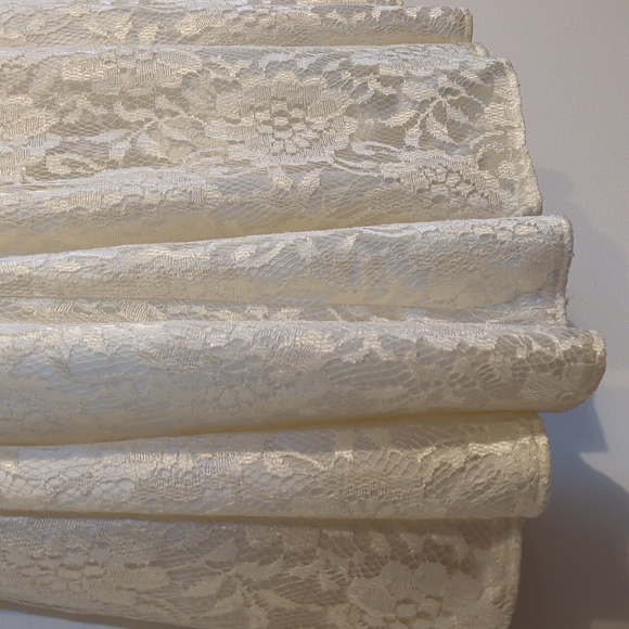 VINTAGE NU MODE cream lace dress - size small - Picture 5 of 15